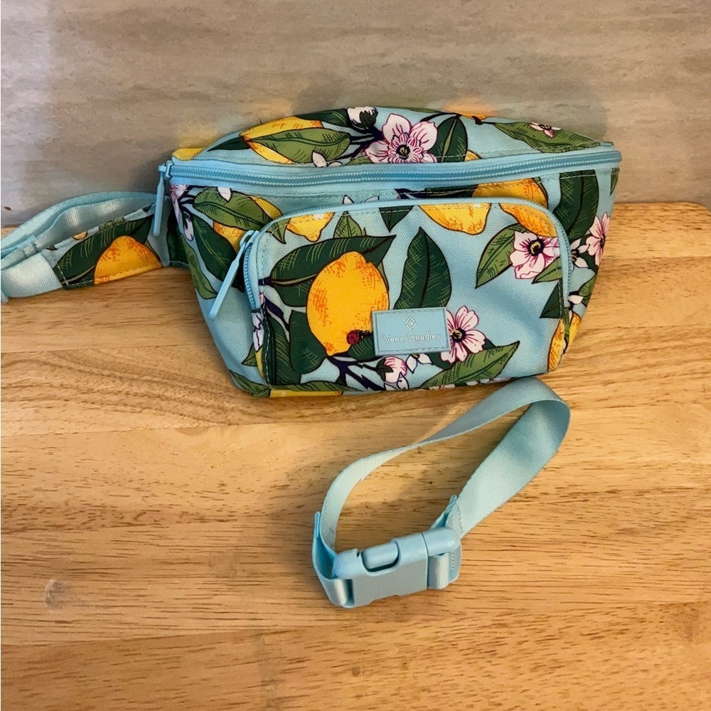 Vera Bradley Retired “Lemon Grove” Lighten Up RFID Belt Bag - Picture 10 of 12